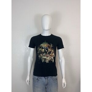 Fright Rags Horror Dinner Party Graphic Tee - Small - DSGBURN Art - Black